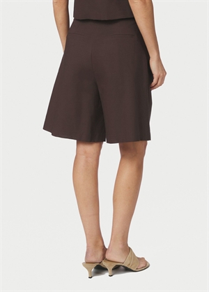 Nika linen shorts Dark Brown Neo Noir 